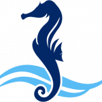 Ferienwohnungen Emilia Garding, Eiderstedt: Seepferdchen Logo Emilia